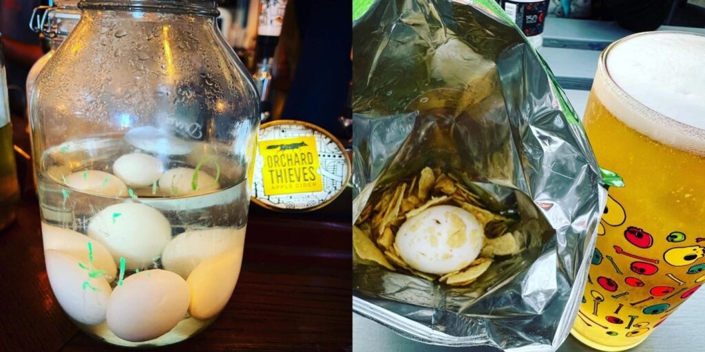 Pickled eggs - Salt and vinegar chips